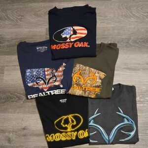 Realtree Blue and Orange Short Sleeve Tee